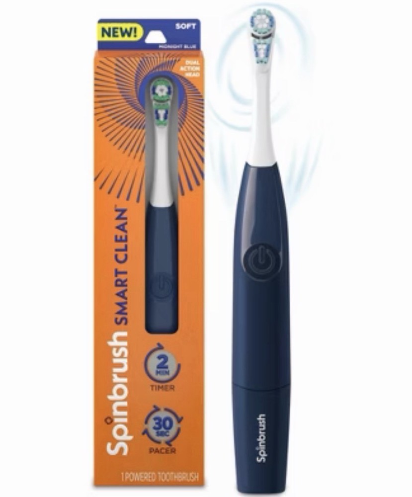 Spinbrush Smart Clean Powered Toothbrush Soft