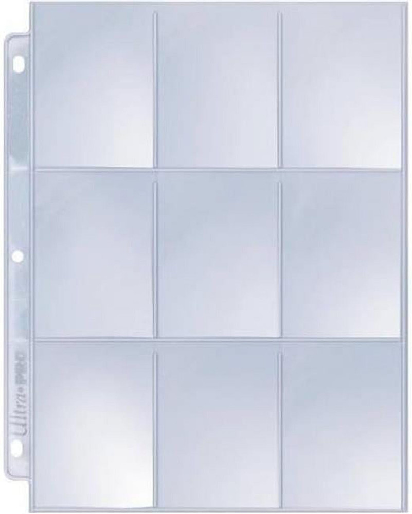Ultra Pro Silver Series 9 Pocket Pages (25 Count Pack)