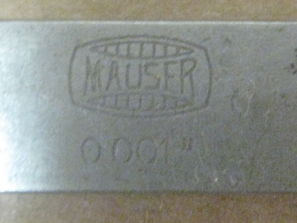 Vintage RARE Mauser Made In Germany Depth Caliper NICE