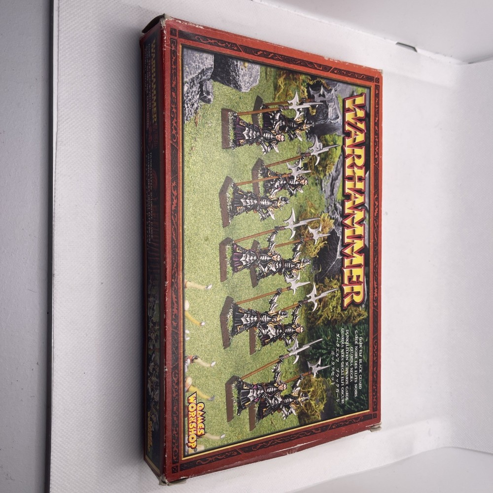 Games Workshop - Warhammer Dark Elf Black Guard Regiment BOX ONLY OOP