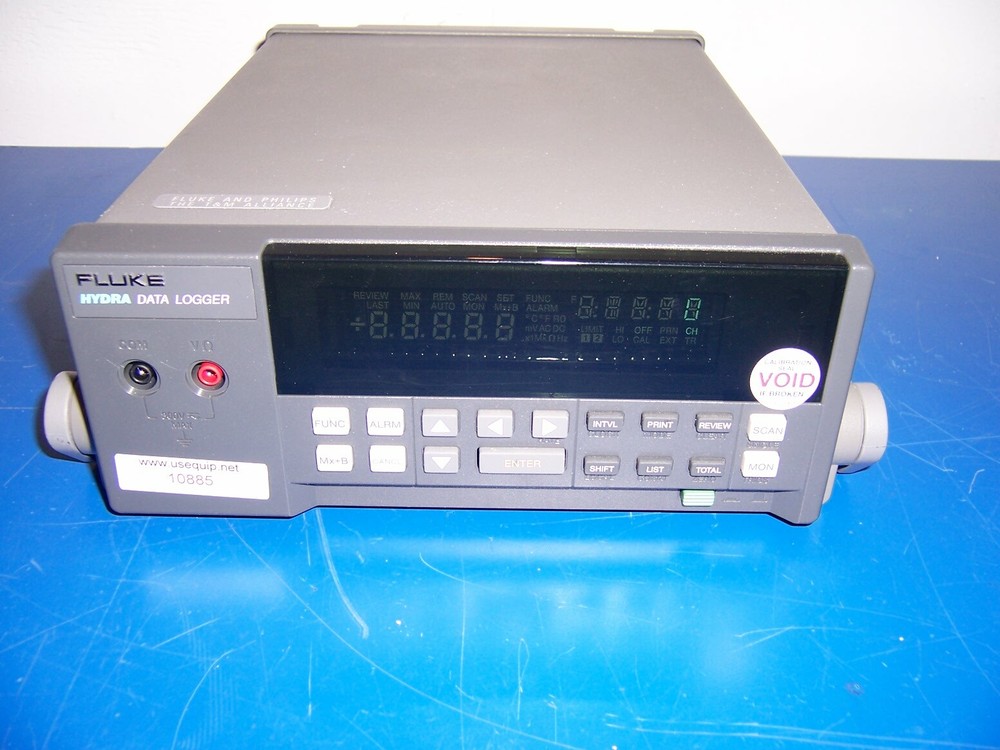 10885 FLUKE 2625 HYDRA DATA LOGGER W/ 2620A-100 INPUT MODULE