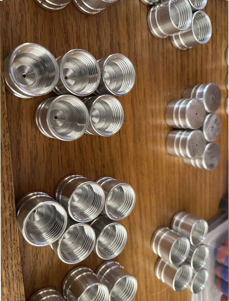 HPA/CO2 Paintball Tank Valve Thread Protector Cap Thread Savers SILVER 5pcs