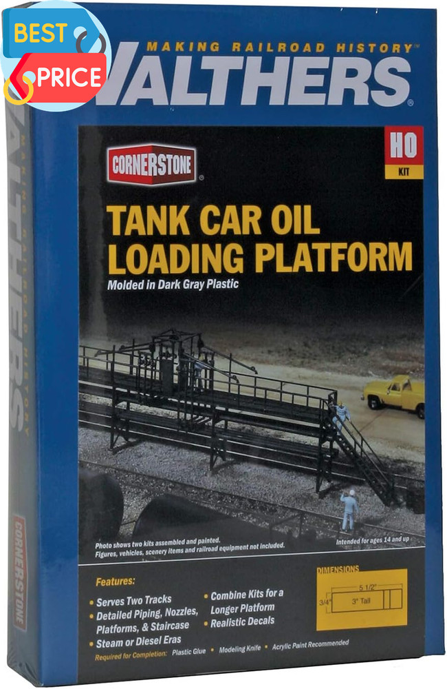 New HO Scale Model Oil Loading Platform 8 Easy to Use