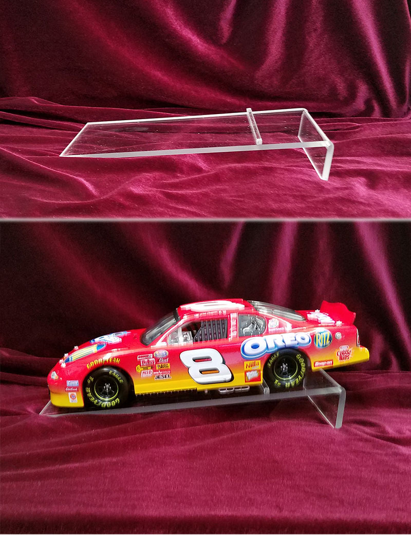 ACRYLIC DISPLAY RISER FOR 1/24 SCALE DIECASTS PACK OF 5