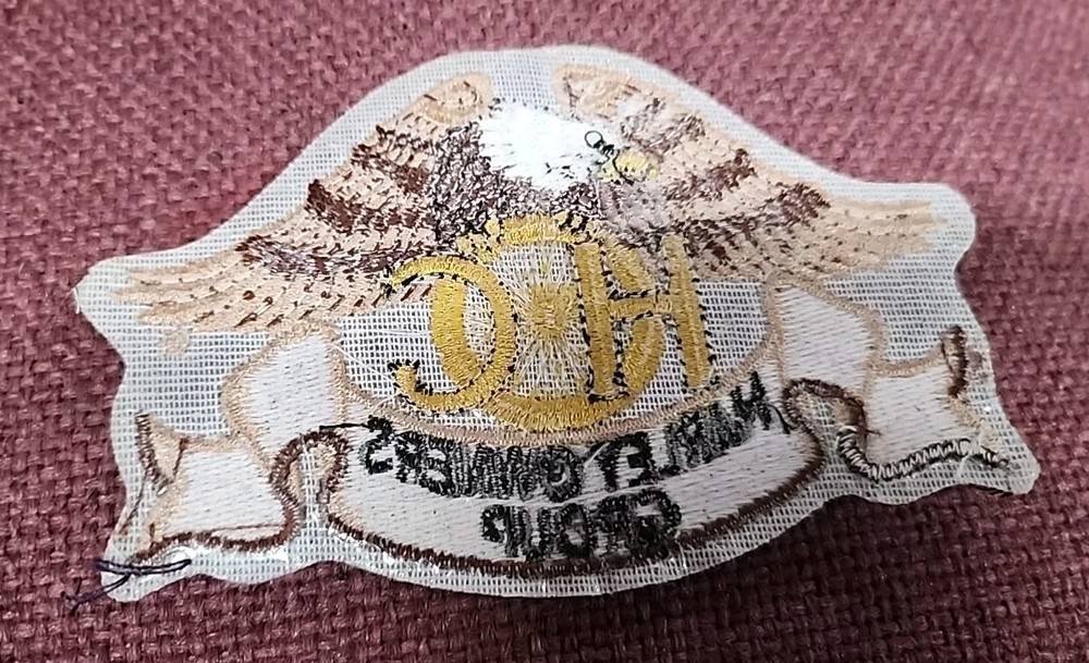 HARLEY DAVIDSON OWNERS GROUP HOG VEST JACKET PATCH 5" x 3.25"