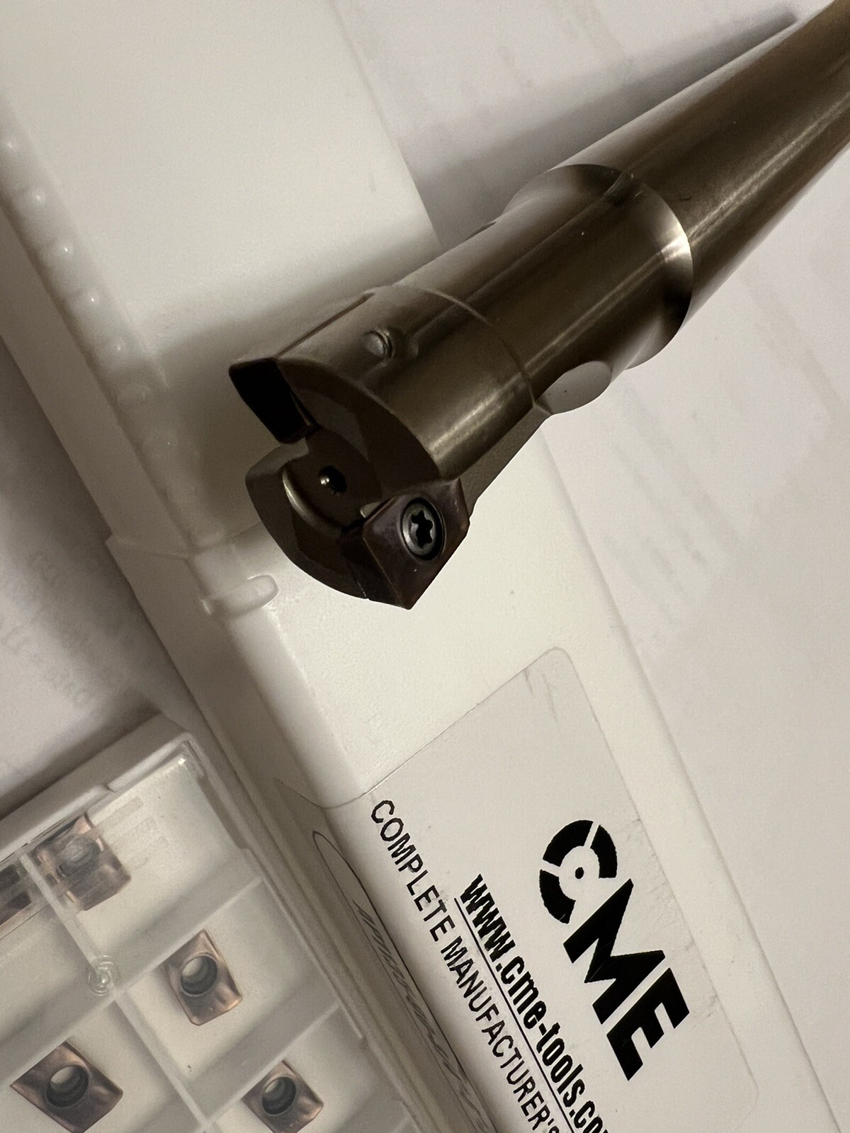 3/4” 90 degree indexable end mill 3/4x3/4x6” Extra 10 APKT1135 Inserts 506