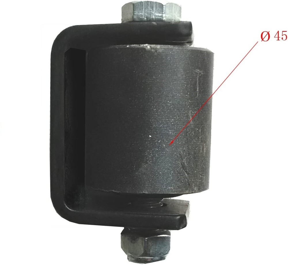 ALEKO 2-inch Side Roller for Sliding Rolling Gate Black Guide with Bracket