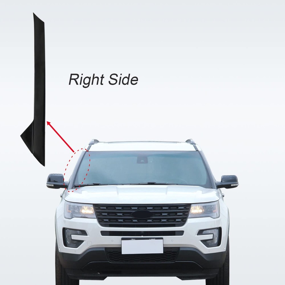 A-Pillar Molding Windshield Trim Right Replacement for Ford Explorer 2011-2019