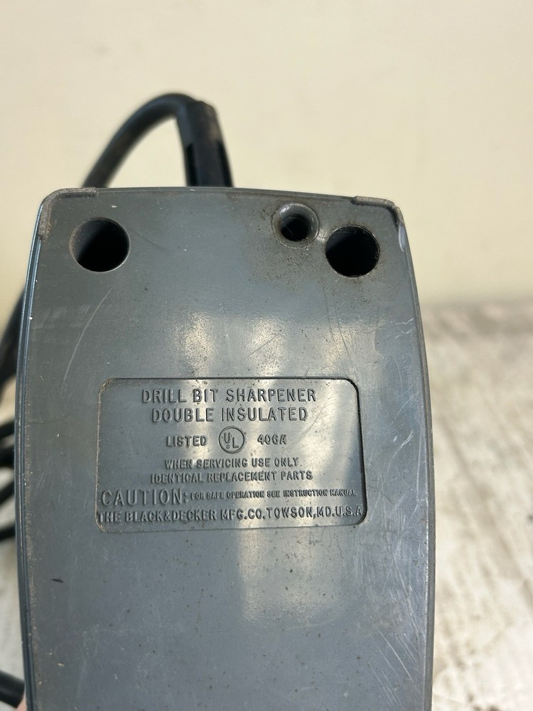 Black & Decker Drill Bit Sharpener Electric 1/8"-3/8" #7980 - Tested