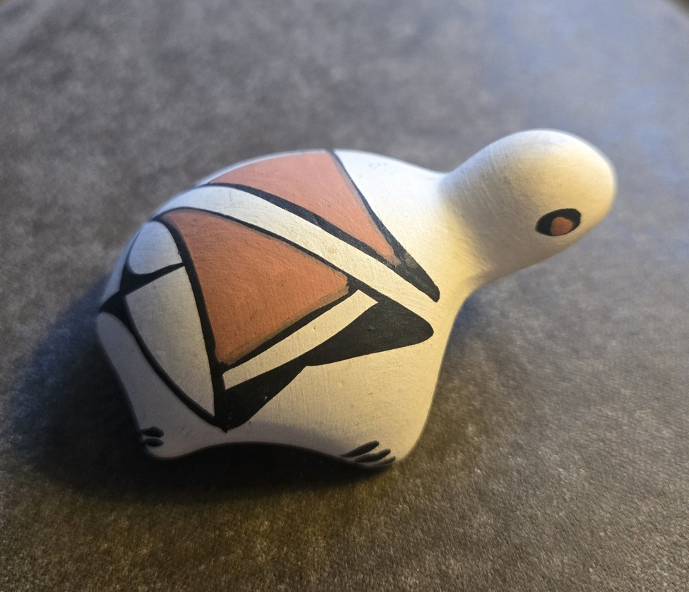 Vintage Ceramic Hand Painted Turtle Art Fig.