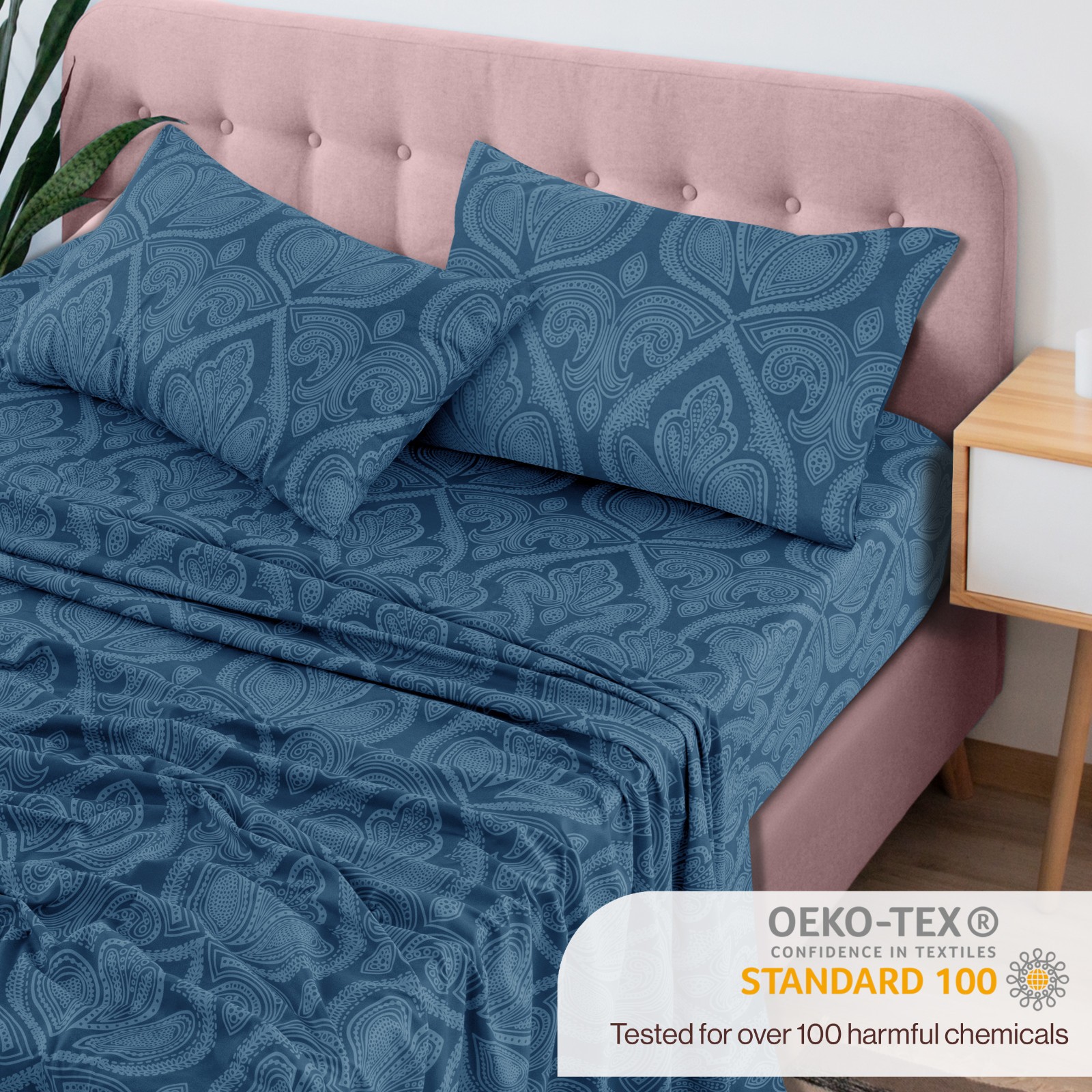 4 Piece Sheet Set Hotel Collection Luxury Ultra Soft Deep Pocket Bed Sheets Sets