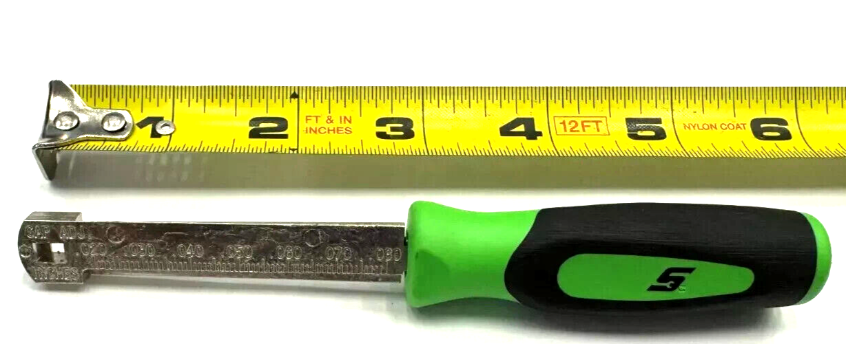 SNAP ON TOOLS USA Pocket SPARK PLUG GAP GAUGE RAMP GAUGE GREEN HANDLE FBP2 GRN