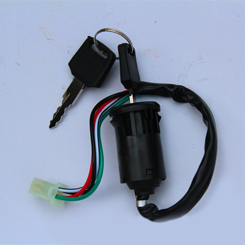 4 Wire Motorcycle Ignition Switch Key Set Motorcycle Entry Starter Electric Key