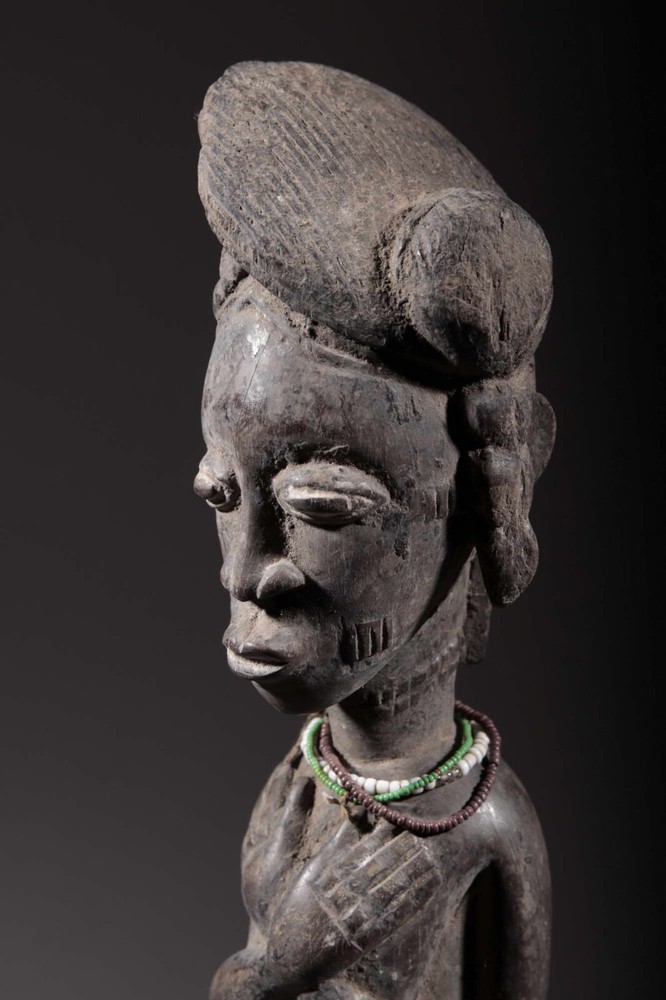 Mask African Statue Baoulé 2491
