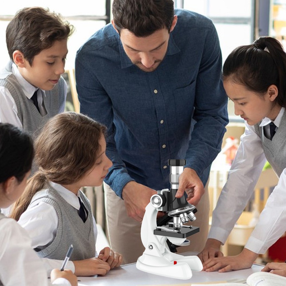 Kids Microscope Monocular Microscope Mini Kit for Beginner Biological Microscope