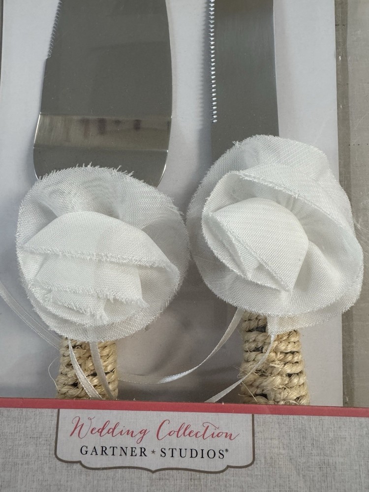 Organza Flower Cake Serving Set