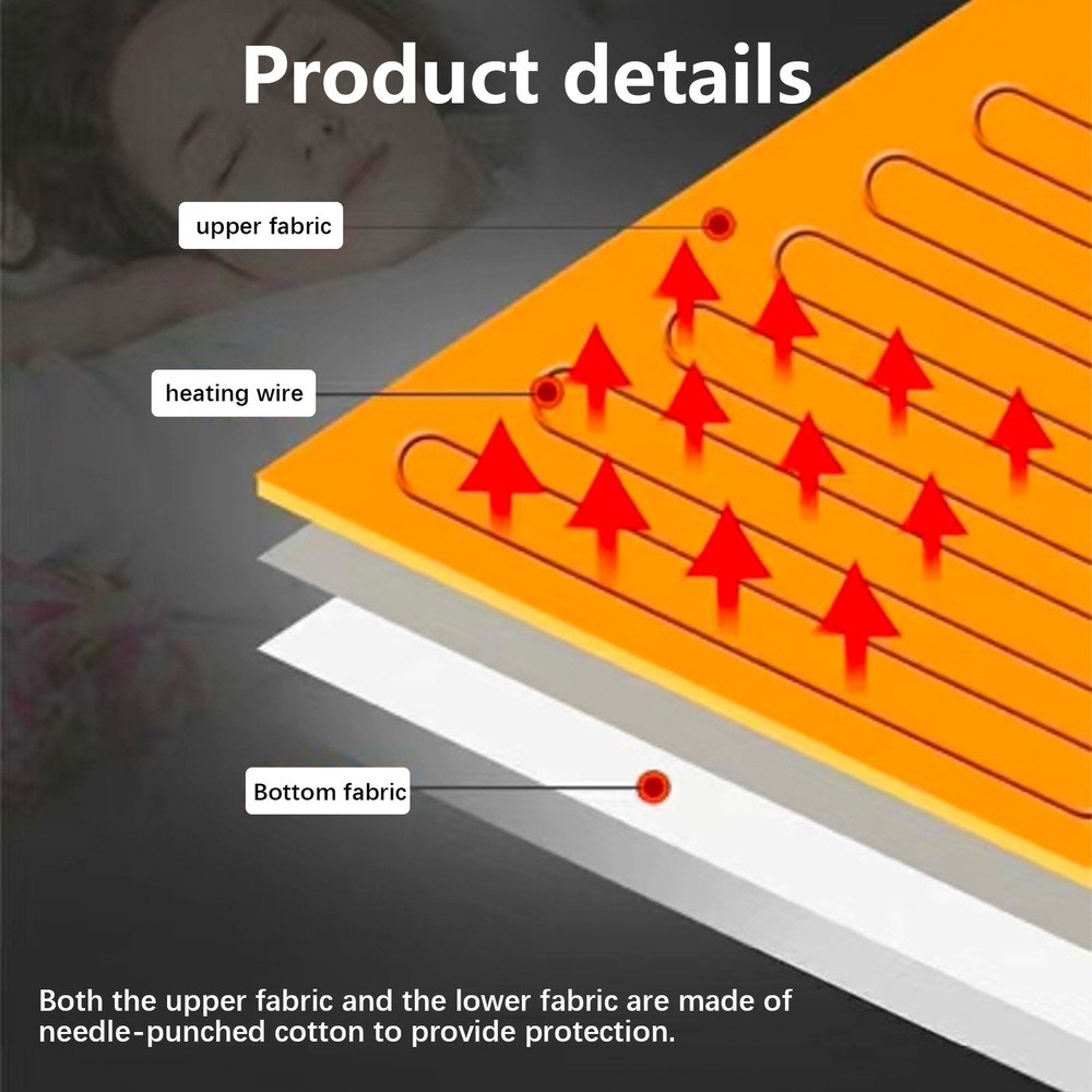 USB Heating Pads 5V Heating Pad For Bed With 4 Adjustable Heating Levels Heating