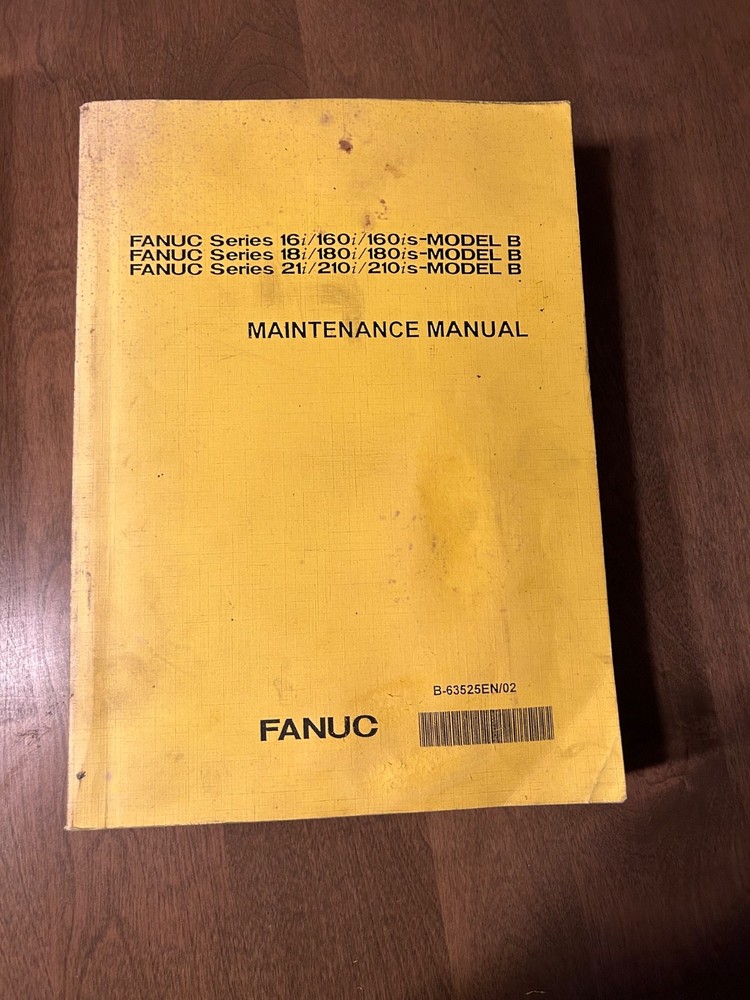 Fanuc maintenance, operator and parameter manuals