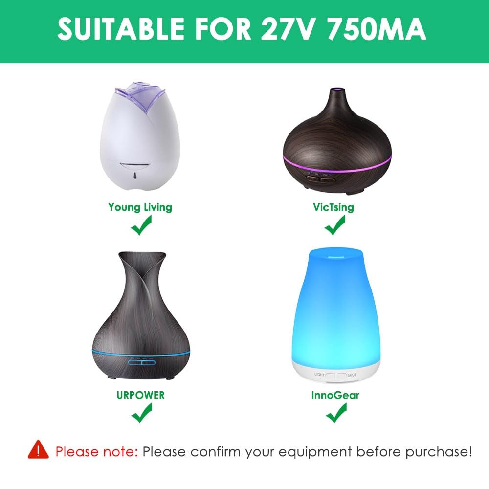 Mrgru 24V Power Cord for Diffuser Compatible with VicTsing/Young...