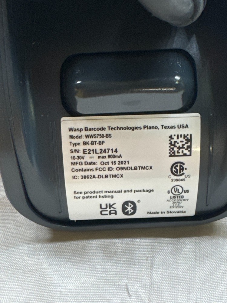 Wasp WWS750 Wireless 2D Barcode Scanner - Wireless Connectivity