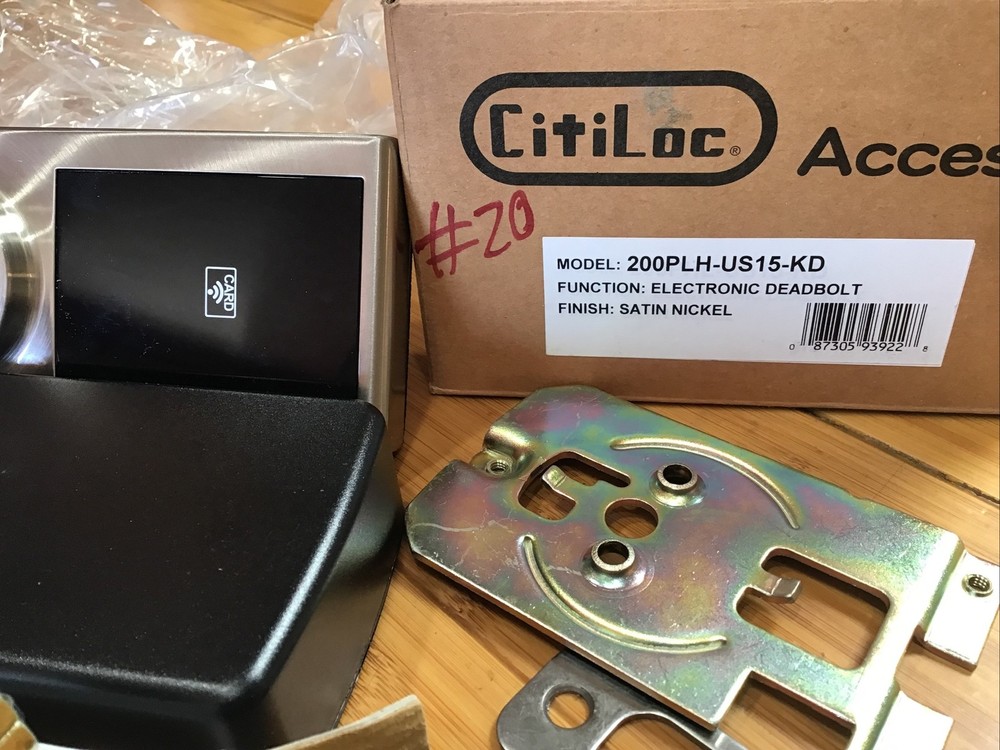 citiloc access 200 PLH electronic deadbolt, Smart Card Sensor.￼