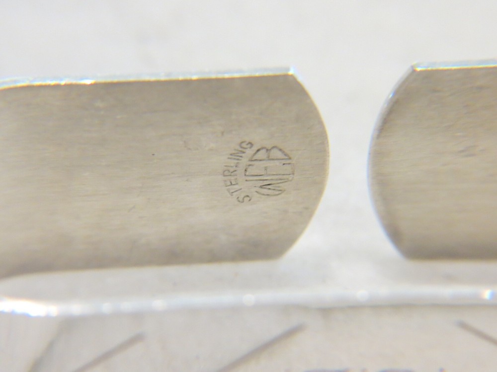 WEB Sterling Silver Napkin Rings 23.3 grams.