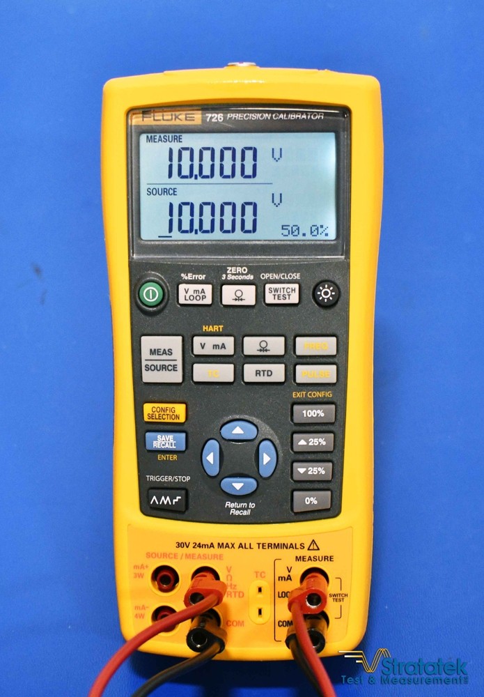 Fluke 726 Multifunction Process Precision Calibrator - NIST Calibrated with Data
