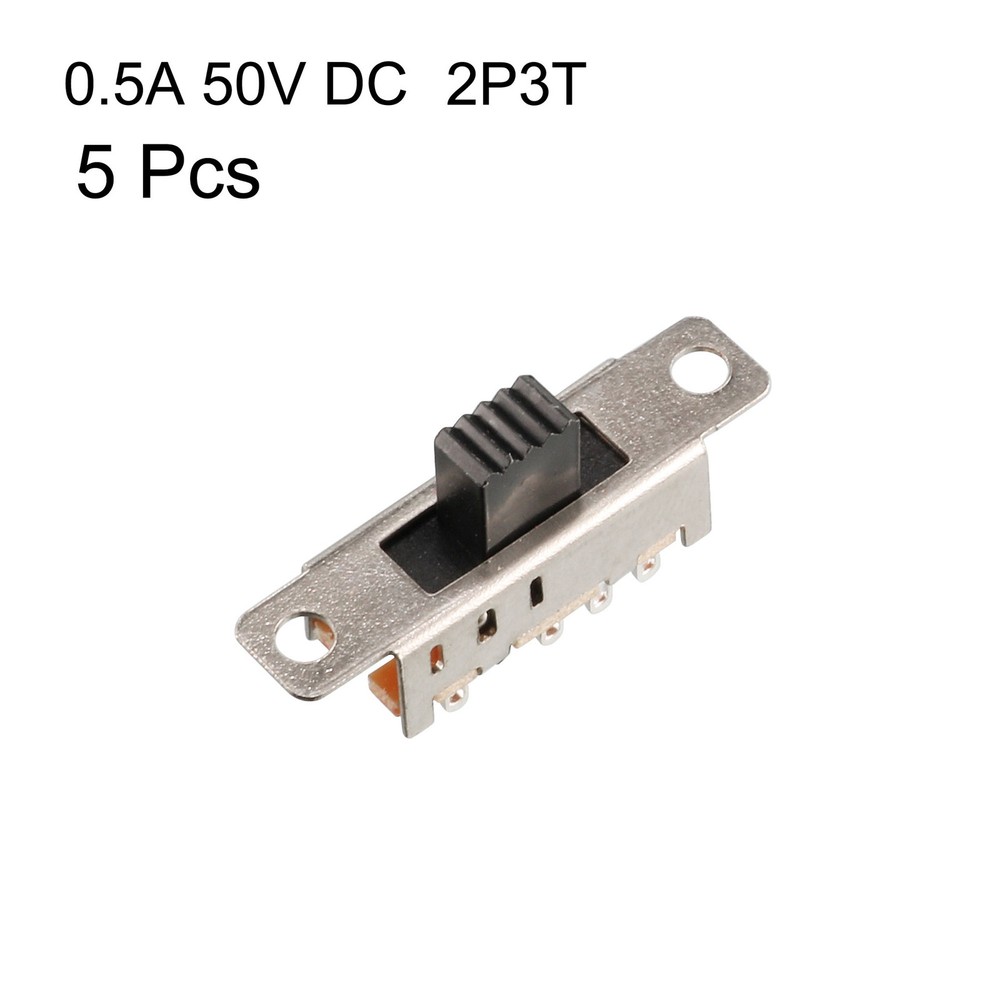 5 Pcs 8 Pin PCB Mini Slide Switch 3 Position On/On/On DP3T PCB Switch