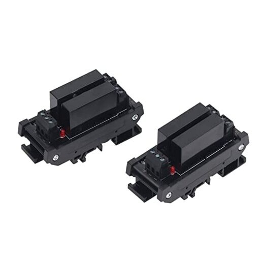 Solid State Relay Module, 3-32VDC Input DIN Rail Mount Resin Seal Plug and