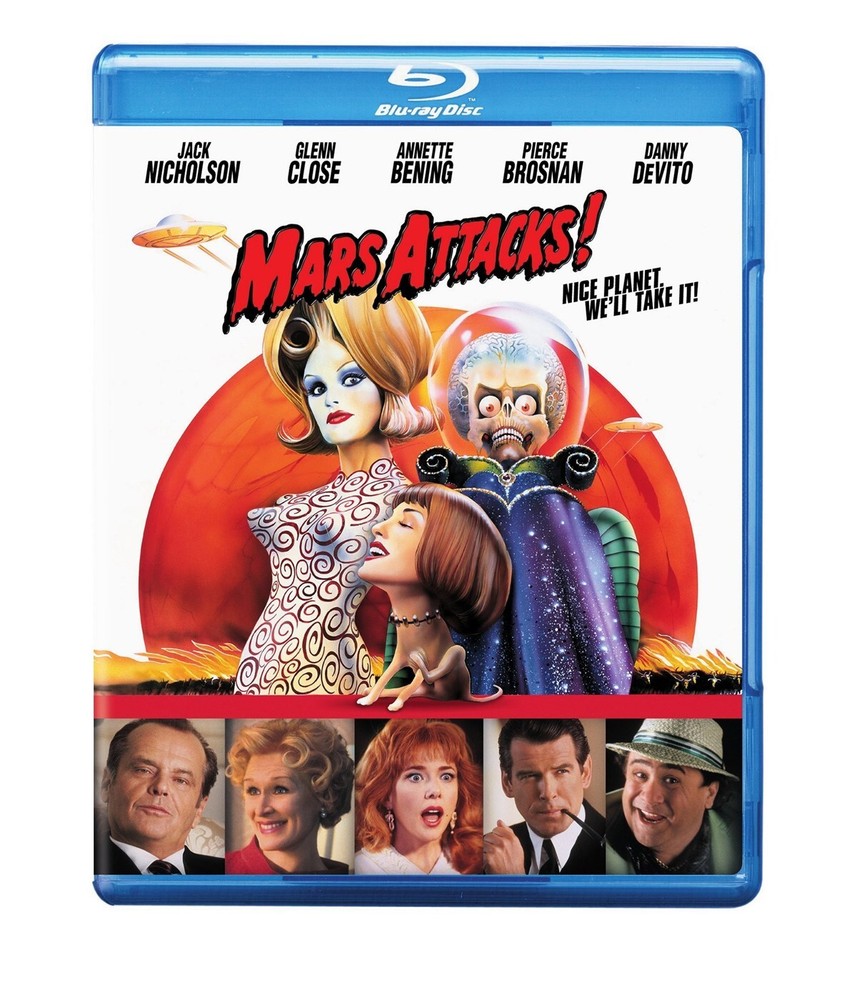 Mars Attacks! Blu-ray Jack Nicholson NEW
