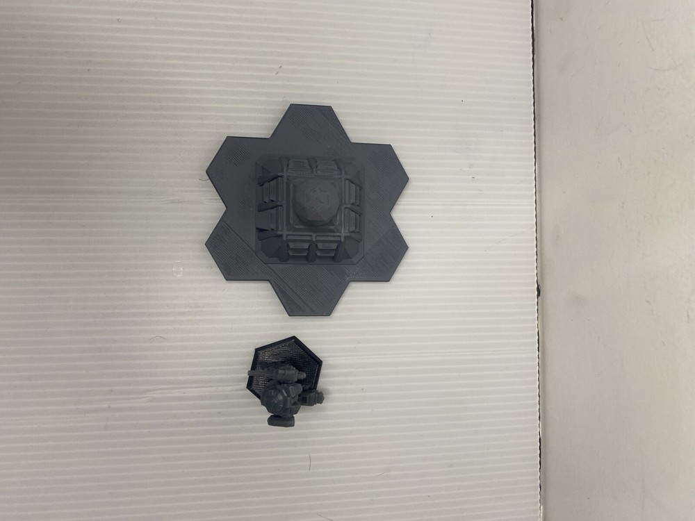 Sensor Dome Tower w/ Hex Base, Tabletop War Game Terrain Battletech (6mm)