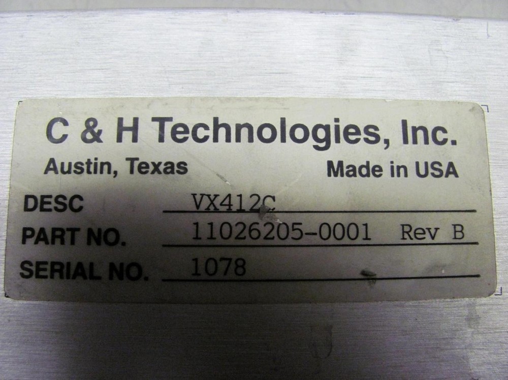 C&H TECHNOLOGIES VX412C REV 1 T1280