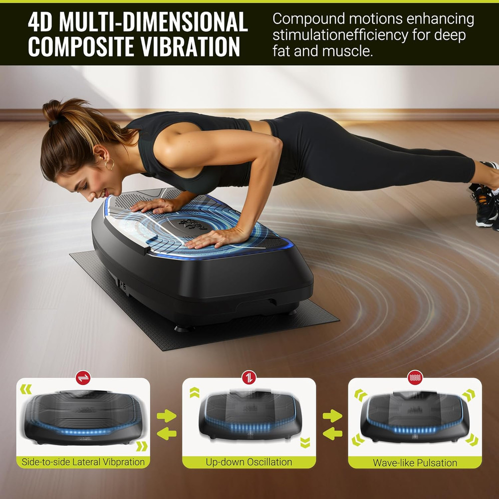 FLYBIRD Vibration Plate Exercise Machine, Adjustable Speed High Intensity Vibrat