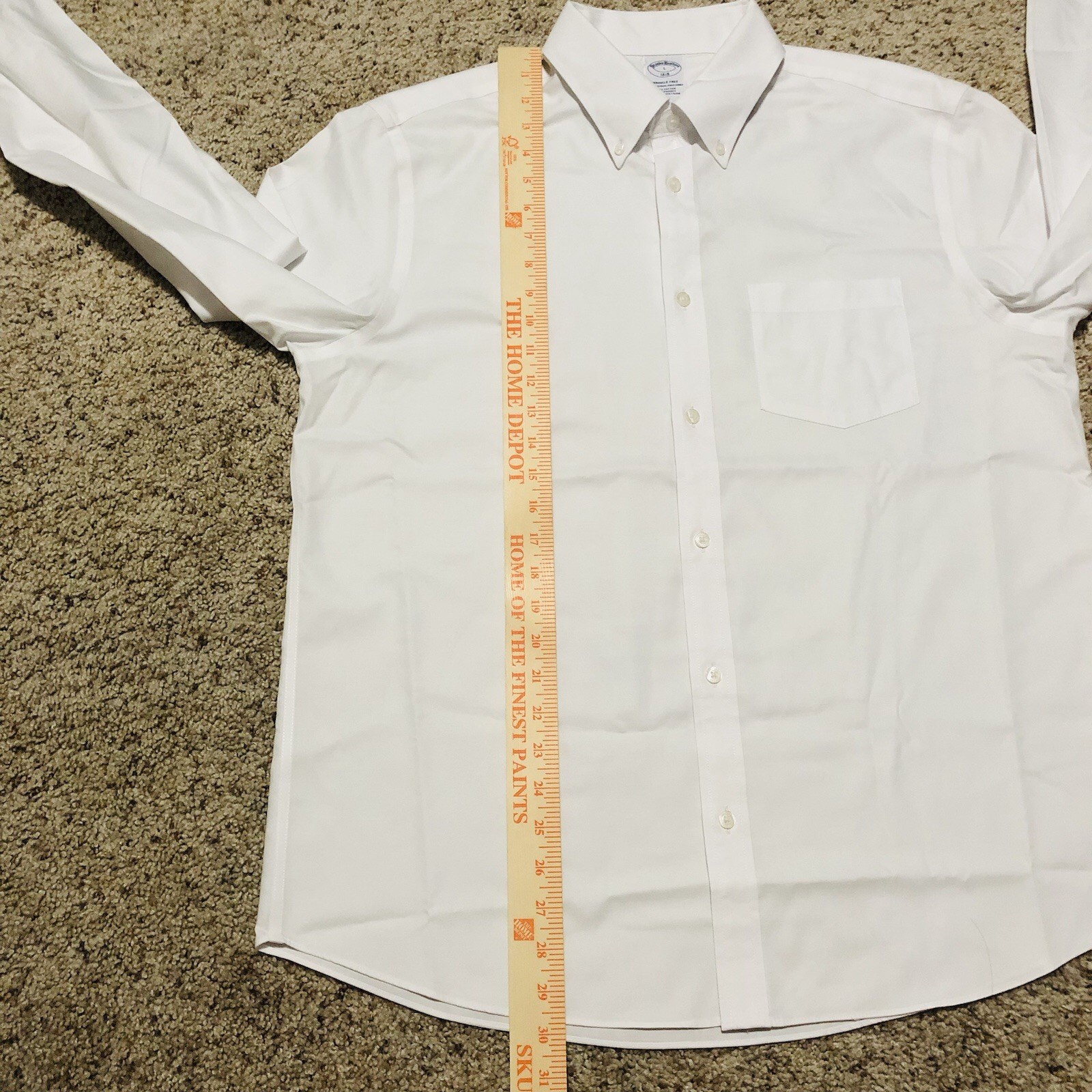 Brooks Brothers Original Polo Shirt Men's Oxford White Pre-Owned