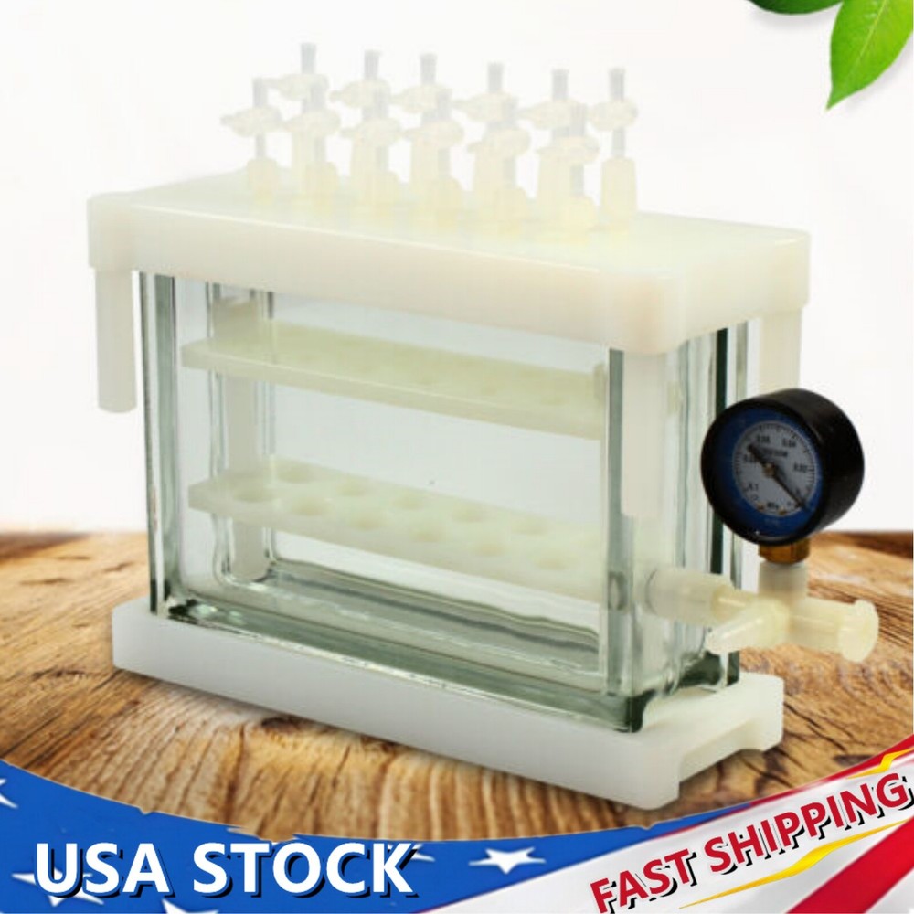 12 Position Lab Solid Liquid Phase Extraction SPE Manifold Vacuum Extracting Set