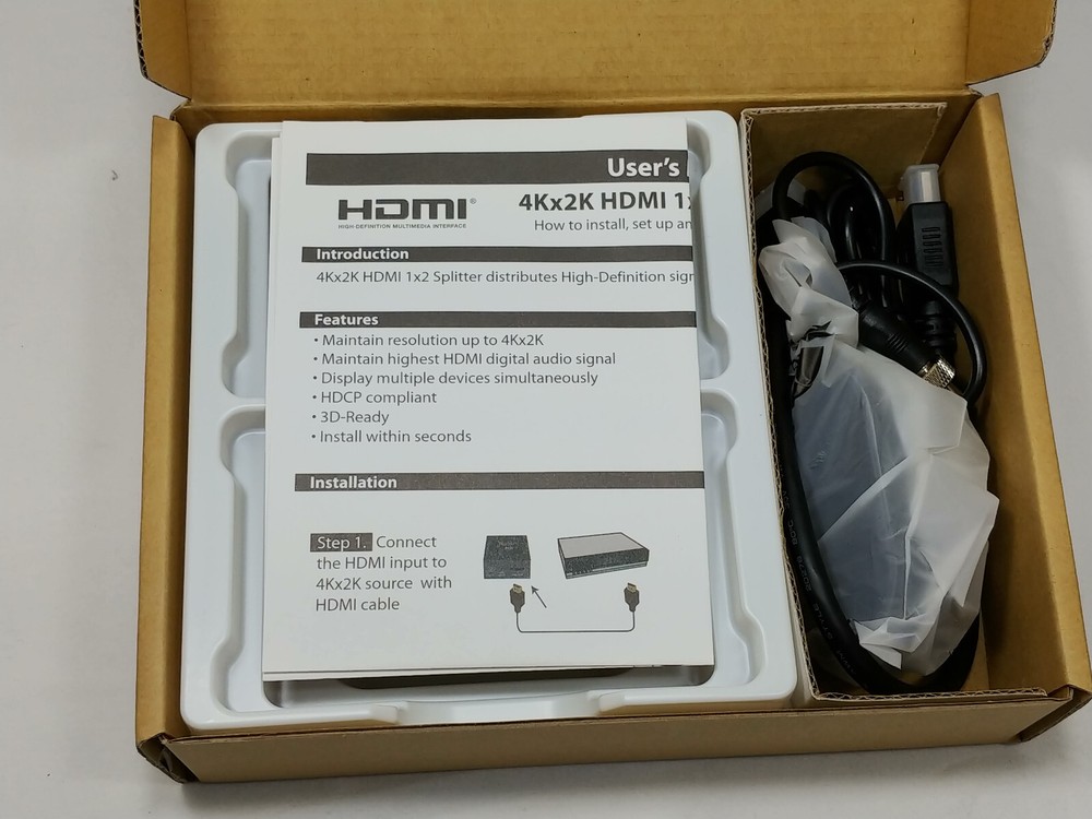 LINK HD1X2 HDMI SPLITTER 1080P & 3D COMPATIBLE