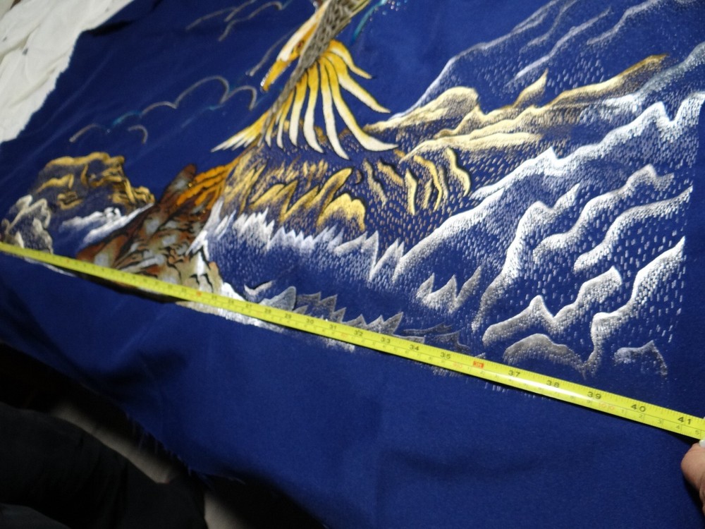 Unique Beautiful hand Embroidered Eagle 40"x 40" Art work