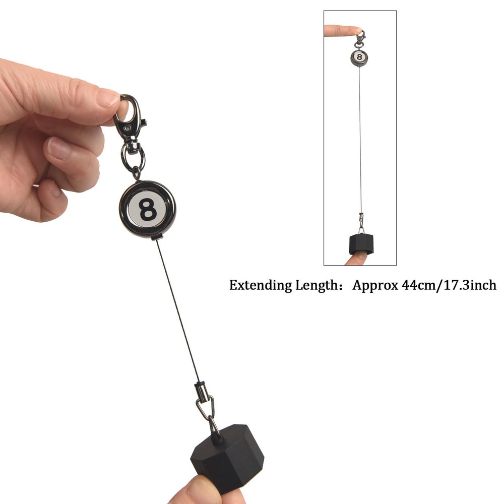 Billiard Chalk Holderï¼ŒPool Chalk Holder with Retractable Key Ring,Pool Table