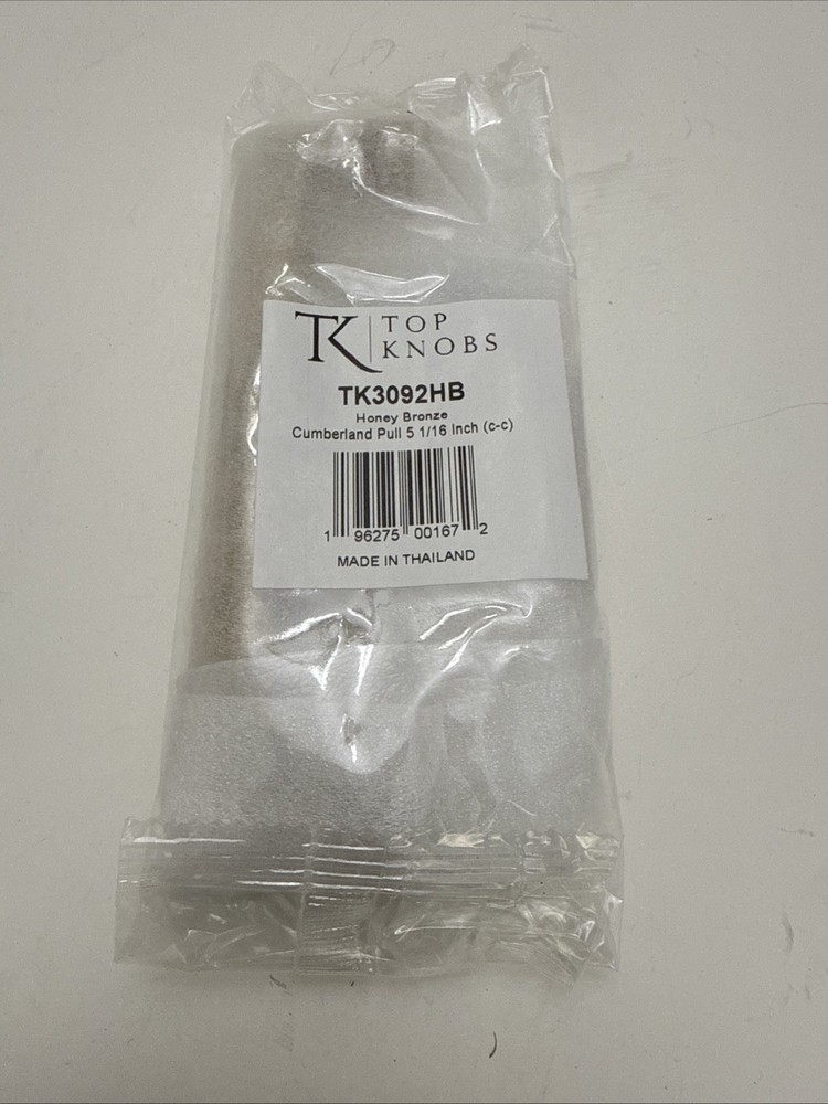 Top Knobs TK3092HB Cumberland Pull 5 1/16 Inch Center- Honey Bronze