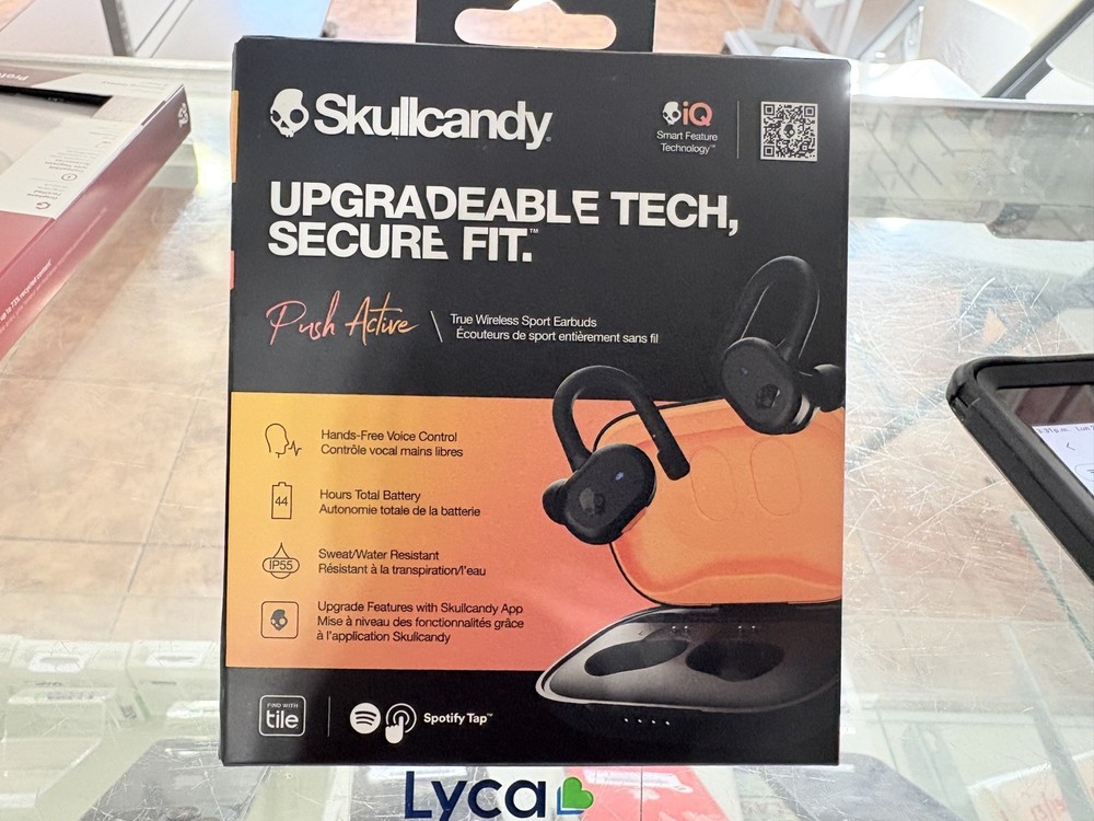 Skullcandy Push Active True Wireless Earbuds - Black/Orange