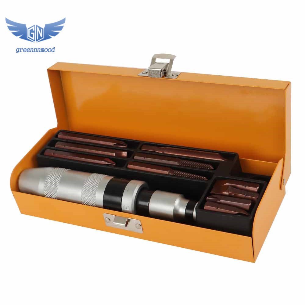 12 ×1/2" Impact Driver Socket Set Screw Phillips Hex Heavy Duty Screwdriver Bits