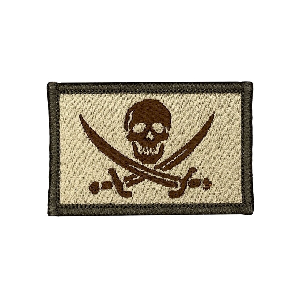 Calico Jack Tactical Patch, Jolly Roger Morale Patch, Skull And Cross Bones.