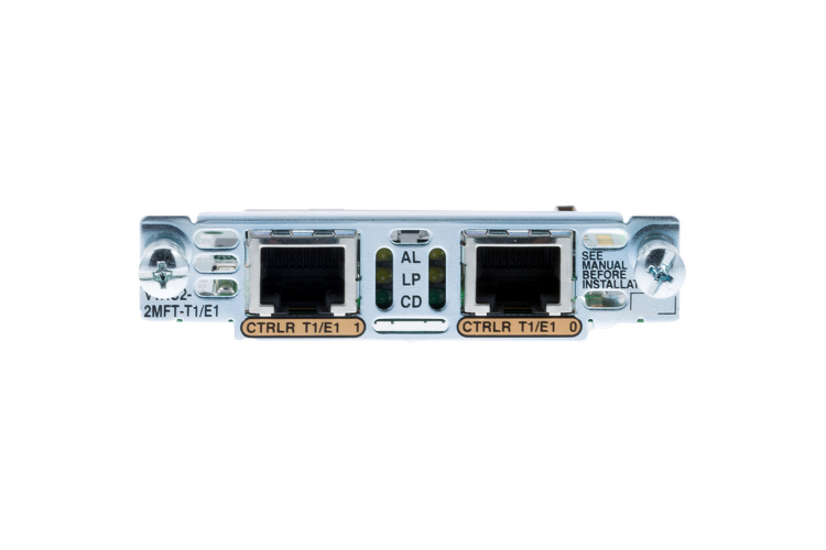 CISCO VWIC2-2MFT-T1/E1 2-Port T1/E1 Multiflex Trunk Voice WAN Interface Card