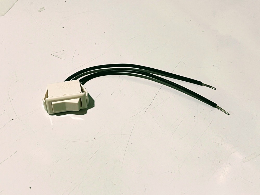 1 Pc Rocker Switch White With Wires