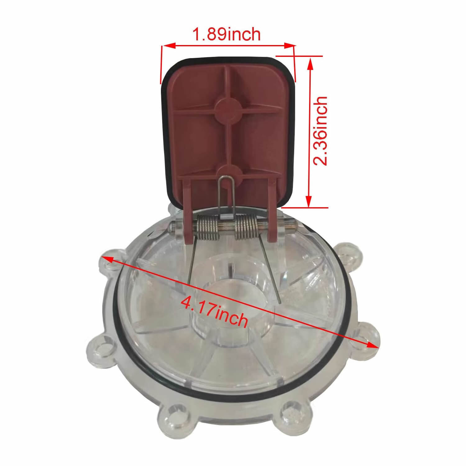 2X 7056 Check Valve Cover w/Flapper Assembly Replacement for Zodiac Jandy Spring