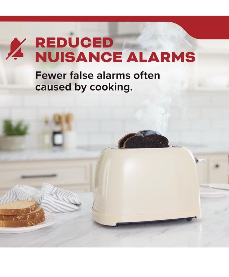 Kidde Smoke Detector, 10-Year Battery Powered, LED Warning Light Indicators