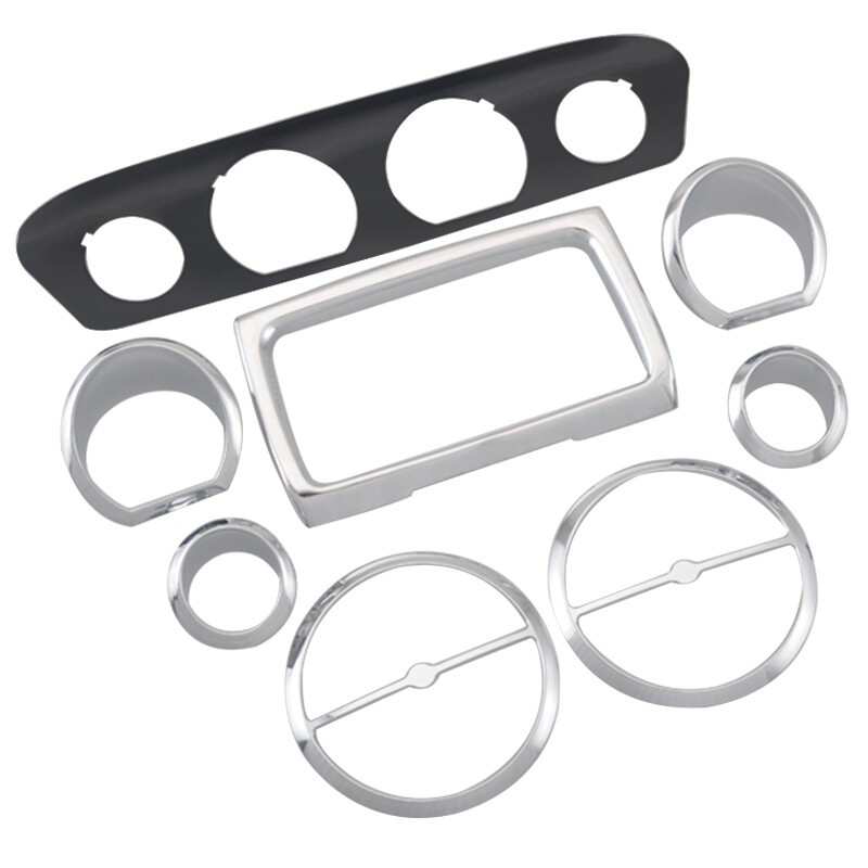 Inner Fairing Trim Gauge Radio Bezel For Harley Touring Electra Street Tri Glide