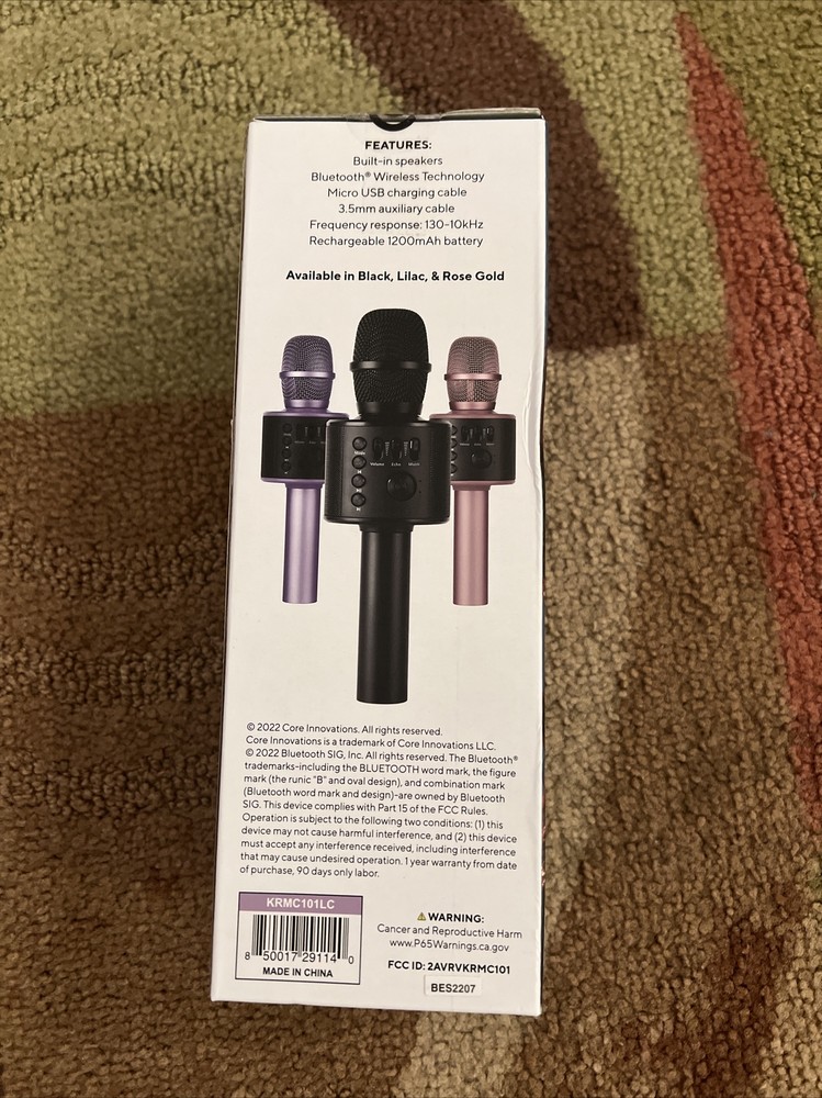 Mockins Bluetooth Handheld Karaoke Microphone - Purple (MHMICPUR87)