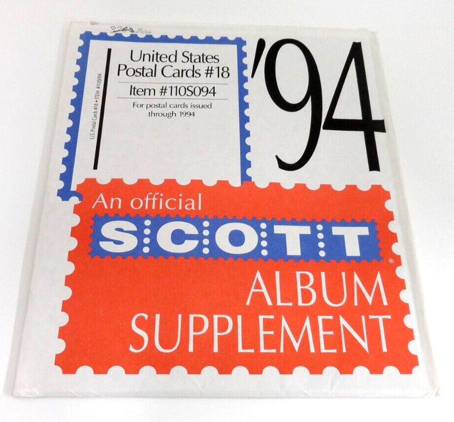 Scott 1994 United States Postal Cards Supplement #18 110S094 NOS