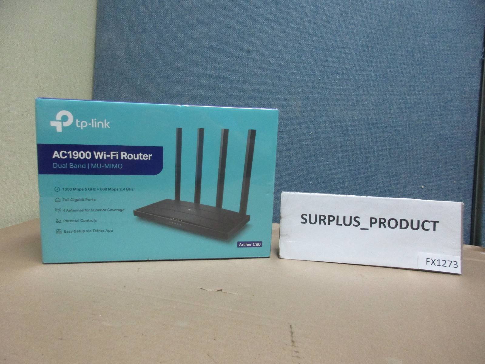 TP-LINK ARCHER C80 AC1900 MU-MIMO WI-FI WIRELESS ROUTER,BLACK,0150603061-NEW BOX